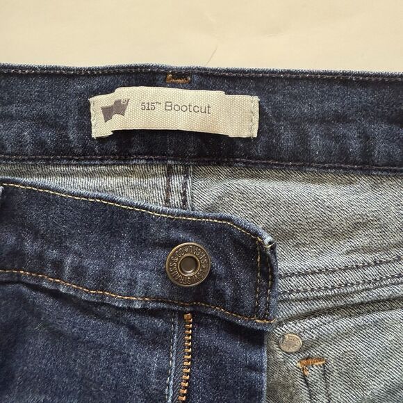 Levi's 515 Bootcut Jeans Dark Wash Women’s Size 16 - Picture 6 of 9